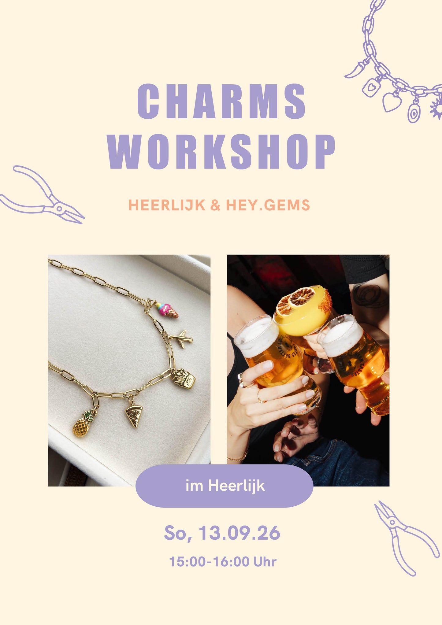 Charms Workshop im Heerlijk Pub 13.09.26