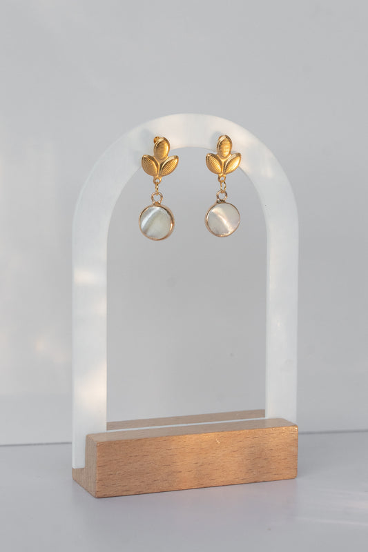 Ohrring PERLMUTT LEAF
